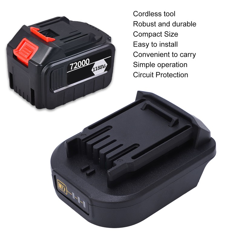Battery Power Adapter Cordless Circuit Protection Simple Operation Battery Converter