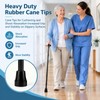 4PCS Rubber Cane Tips 3/4 Inch Heavy Duty Walking Cane