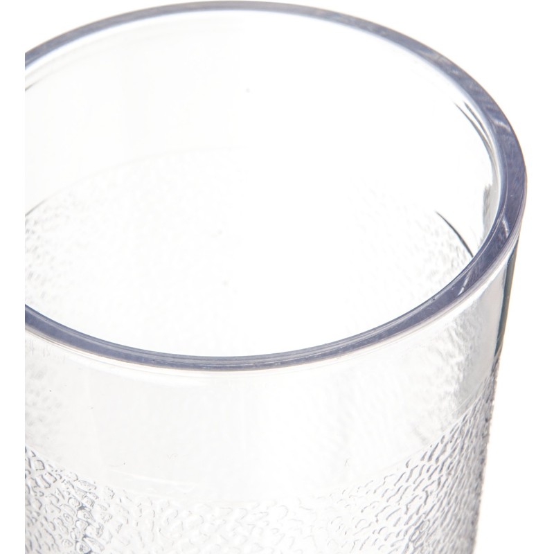 CFS 55018107 Stackable ShatterResistant Plastic Tumbler, 5 oz., Clear (Pack