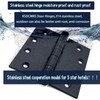 Stainless Steel Matte Black 4 inch Door Hinges,Interior Door Hinge，Heavy