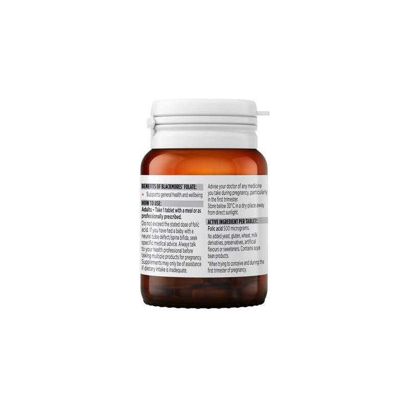 Blackmores Folate 500mcg Tablets