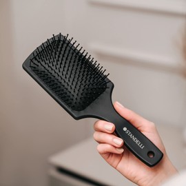 Standelli - Paddle brush, hair brush without pulling, detangler brush, detangling brush, perfect anti-pull detangling brush, professional styling brush for hair detangling