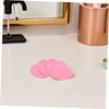 Beavorty 60pcs Heart Shaped Compressed Facial Sponges Pink Exfoliating Pads
