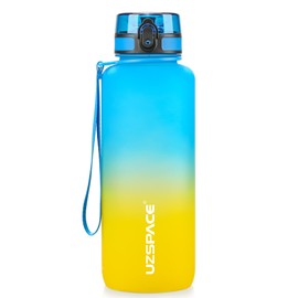 UZSPACE 1.5 L Sports Water Bottle, BPA-Free, Large Water Bottle, 1,500 ml, Leak-Proof Water Bottle for Sports, Cycling and Outdoor Activities