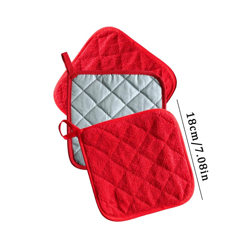Piece, 6 Colours, Cotton, Pot Holder Set, Machine Washable, Pot