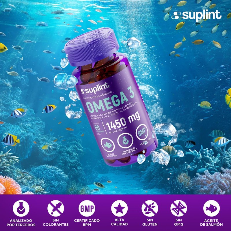 Suplemento de Omega 3 3420 MG con Vitamina E |
