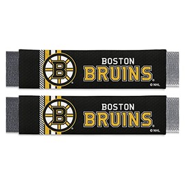 Fan Mats 32118: Boston Bruins Team Color Rally Seatbelt Pad - 2 Pieces