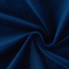 KNEOQIT Luxury Navy Blue Velvet Curtain Valance, Soft Touch Rod