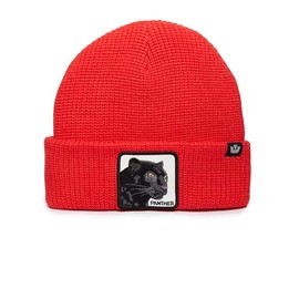 Goorin Bros. The Farm Unisex Acrylic Cuffed Beanie, Red (Panther Vision), One Size, Red, One size