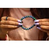 Jet International Powerful Azurite Stretch Bracelet 6mm A++ Gemstone Original