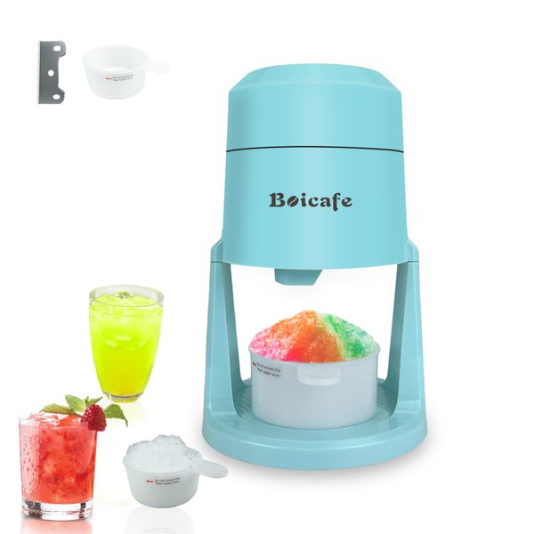 Boicafe Shaved Ice Cone Machine Ice Shaver for Homemade Shaved