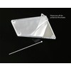 50PCS Silver Sew on Mirror Rhinestones Sew On Mirror Pieces