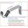 Fix Curtain Rod Bracket Set of 4 for 1 Or