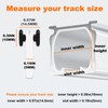 Curtain Track Rollers, Mute Curtain Tracks Pulley Heavy Duty Drop
