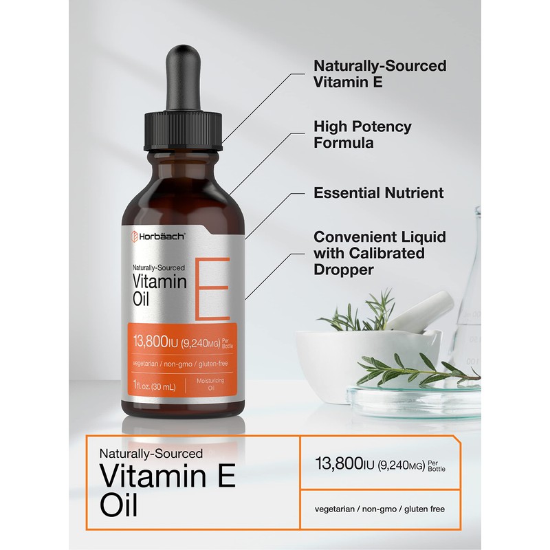 Horbäach Vitamin E Oil | 13,800 IU | 1oz |
