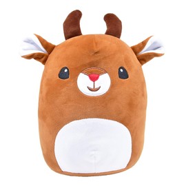 Kögler 20089 Christmas Plush Toy, Squish Reindeer in Light Brown, Approx. 28.5 cm