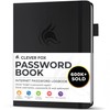 Clever Fox Password Book with alphabetical tabs. Internet Address Organizer