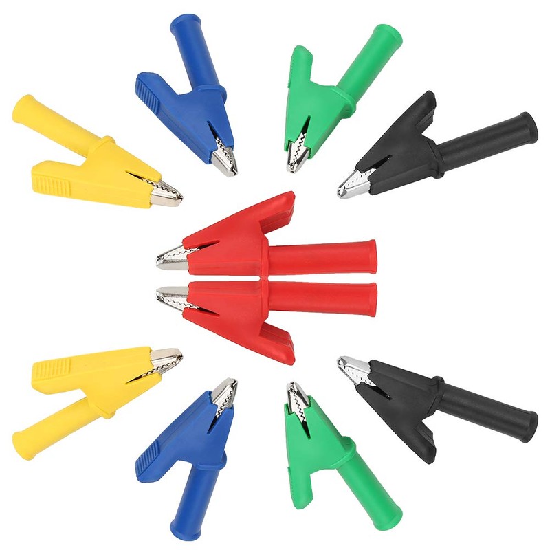 Pinzas de Cocodrilo Cocodrilo de Seguridad Clips de Prueba 10