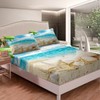 Erosebridal Beach Themed Sheets Blue Ocean Bed Sheets Queen Seashell