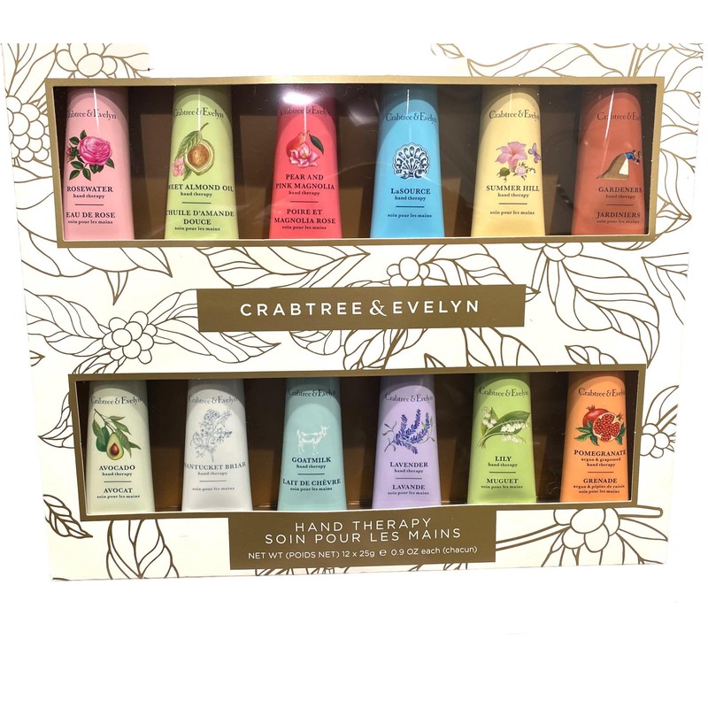Crabtree Evelyn- Paquete de 12 productos para terapia de manos