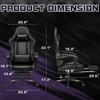 Homall Gaming Chair, Video Game Chair with Footrest and Massage