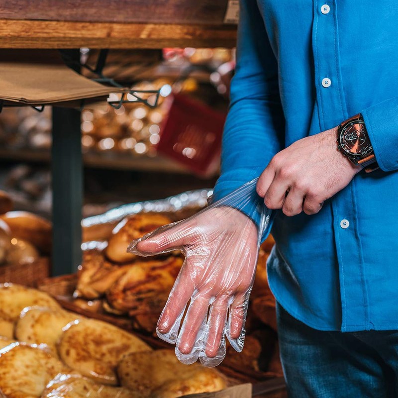 Pac-Dent Armor Disposable Protective Gloves, Clear Plastic, Multi-Use, 500 pcs/Box