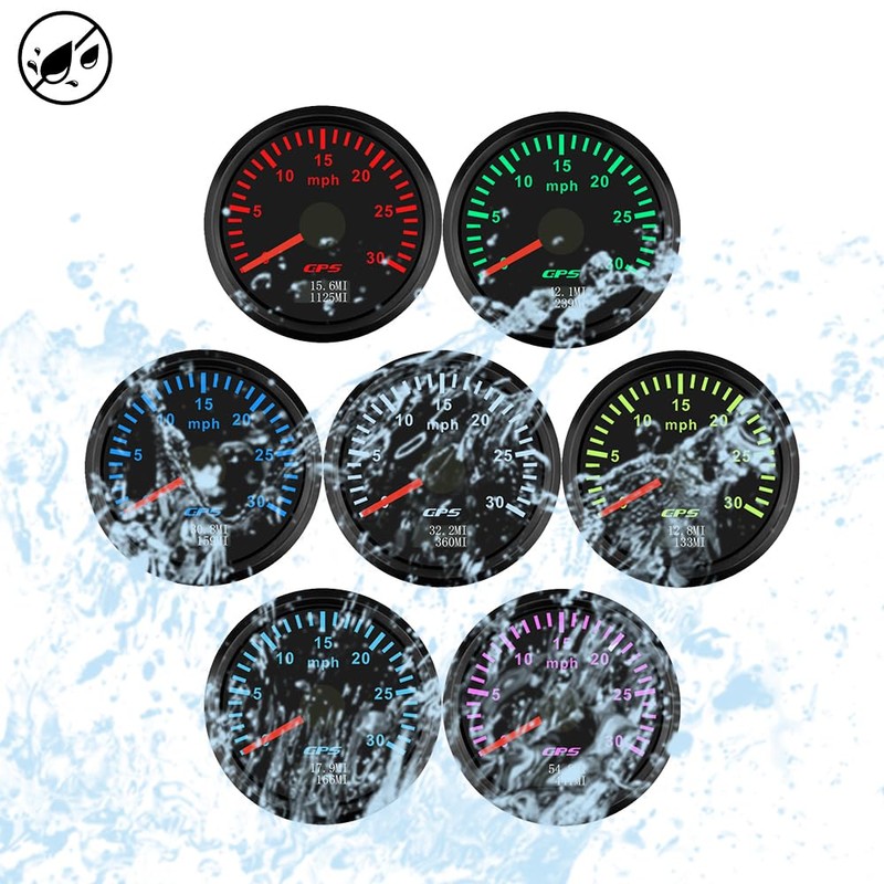 2" 52mm ATV Truck MPH GPS Speedometer Gauge Odometer with
