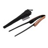 BUNDOK BD-406 Tongs with Cover, Stainless Steel, 9.4 inches (24