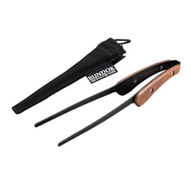 BUNDOK BD-406 Tongs with Cover, Stainless Steel, 9.4 inches (24 cm)