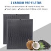 LBLVBNEWD 2 Pack True HEPA & 2 Pack Activated Carbon