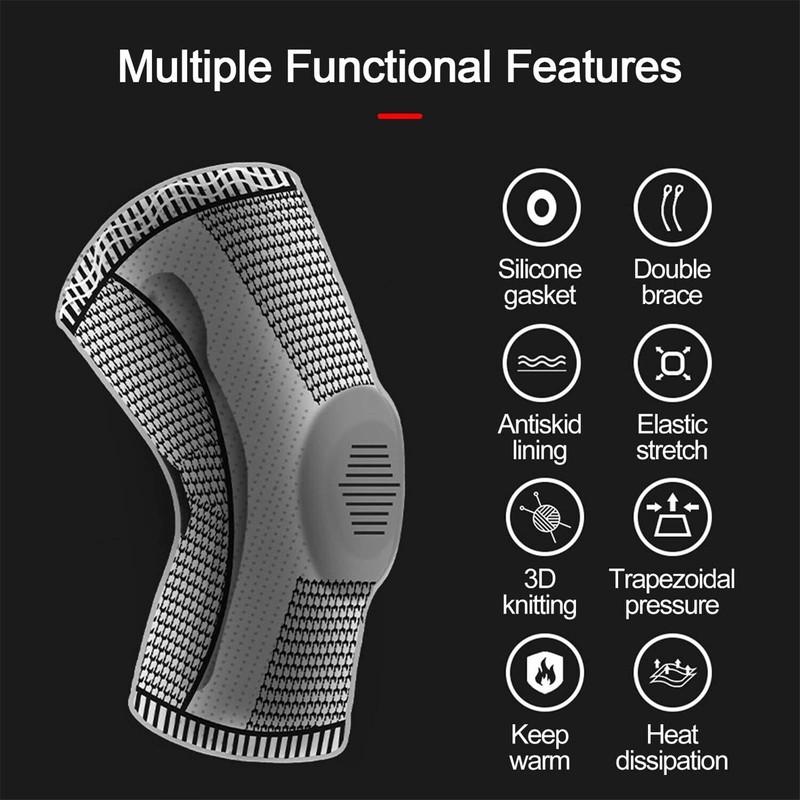 2PCS Ultra Elite Knee Brace, Compression Sleeve with Side Stabilizers
