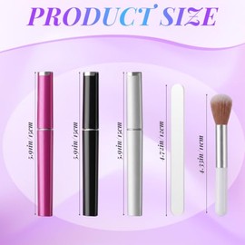 Glass Nail Files for Natural Nails 5 Pcs Glass File Set, Crystal Nail File with Case,Nano Emery Boards for Nails