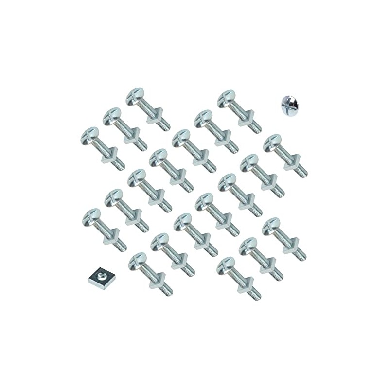 TERF® M6 X 20mm Roofing Bolt with Square Nut M6