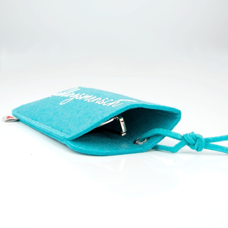 Depesche 11838-022 Felt Glasses Case in Red with the Inscription