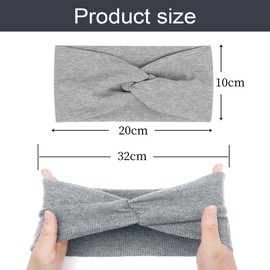 Youery Pack of 6 Women's Hair Bands, Summer Elastic Soft Headbands, Yoga Sports Hair Bands, Non-Slip Hairband, Women's Cute Hair Accessories for Yoga, Workout, Sports