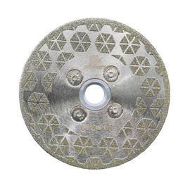 Electroplated Diamond Cutting Grinding Disc,BRSCHNITT 4 inch 105mm for Granite Marble Double Side Coated Diamond Grinding Wheel with M14 Flange