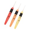 3 Pcs Lighted Crochet Hooks Set 2.5mm 3.0mm 3.5mm Lightweight