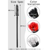 Bumbee Disposable Eyelash Brush, 200 Pcs Screw Brush, Eyebrow Brush,