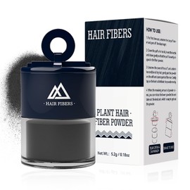 Hair Fibres Black, Hairline Cover Fibers Powder Hair Loss Concealer, Natural, Thick and Textured Hair Fibre for Receding Hair Line, Hair Stitches, Roots Cover up for Men and Women