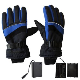 Winter Electric Warm Gloves with Battery Box Wear Resistant and Non Slip Thermal Gloves Unisex Outdoor Sports Warm Riding Gloves