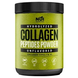 NUI Collagen Peptides Powder Unflavored Hydrolizet - 30 Days Supply NEW USA