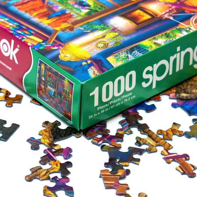 Springbok Weaver's Cottage 1000 Piece Jigsaw Puzzle for Adults Features