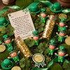 Lizgoxd 12Set St Patricks Day Mini Leprechaun Figurine Toys Small