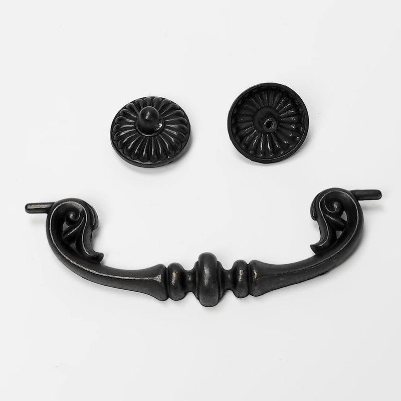 MuDuJia 4-Pack 5“ C-C Vintage Style Dark Antique Black Bail