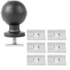6PCS Aluminum Kayak Adapter Anodized Tight Connection Track Adapter Plates
