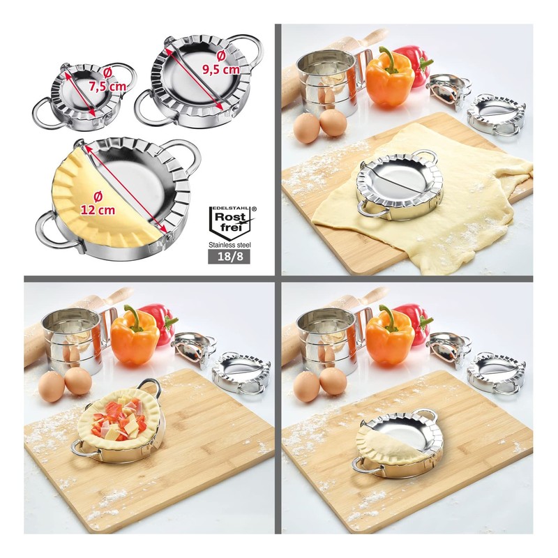 Westmark Emilia 61352270 Ravioli Shaper, Diameter: 7.5 cm, with Practical