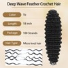 Feather Crochet Hair for Black Women 18 Inch 100 Strands,