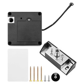 VOANZO RFID Cabinet Lock Kit, Invisible Electronic Cabinet Lock Kit, Hidden DIY Lock, Hidden Card Lock for Wooden Cabinets