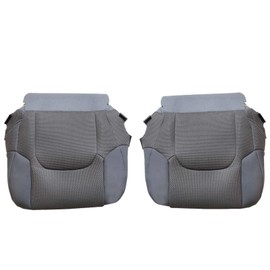 NLQR Front Driver and Passenger Side Bottom Replacement Seat Covers Cloth Gray Compatible with Nissan Frontier SV Crew Cab 2015 2016 2017 2018 2019 2020