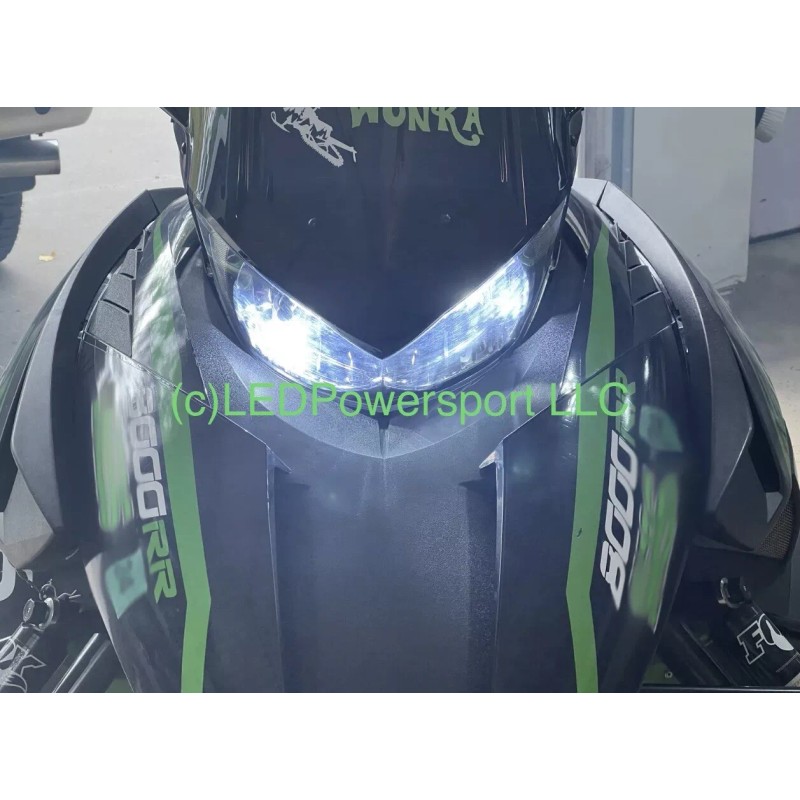 FT 2017 Ski Doo Freeride Etec LED Headlight Kit Plug